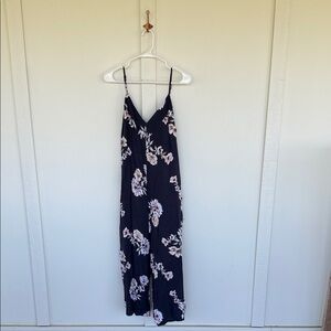 Xhilaration floral capri jumpsuit